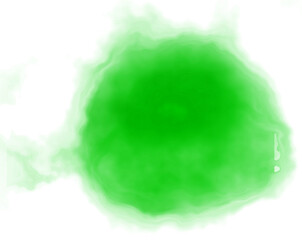 green watercolor brush spot