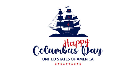 Happy Columbus Day PNG