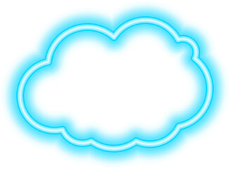 cloud neon icon