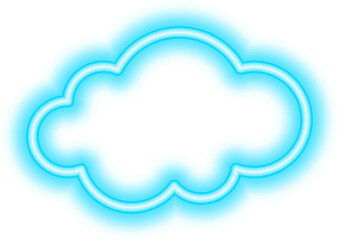 cloud neon icon