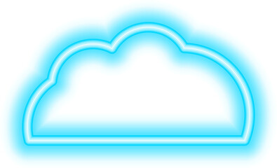 cloud neon icon