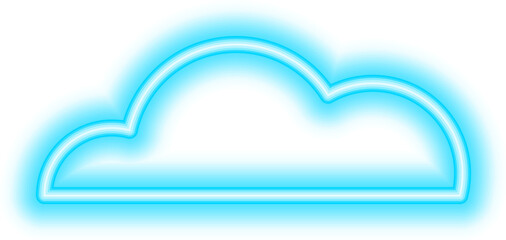 cloud neon icon