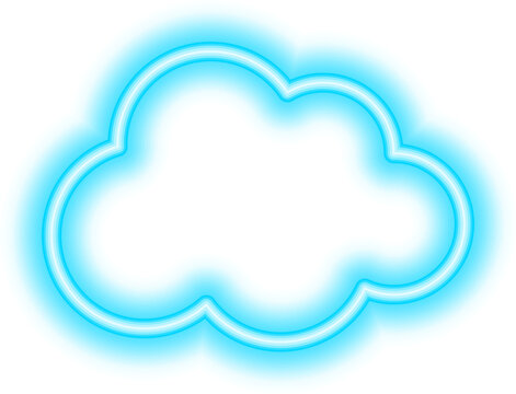 cloud neon icon