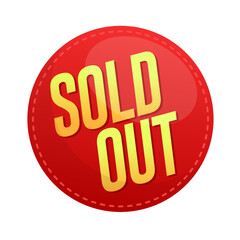 sold out button vector art for apps and websites