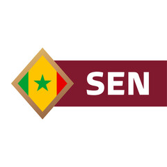 Senegal flag world football 2022