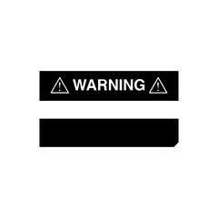 warning board symbol for icon design