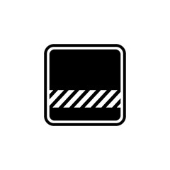 blank plate symbol for icon design
