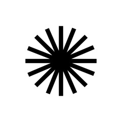 sun symbol for icon design