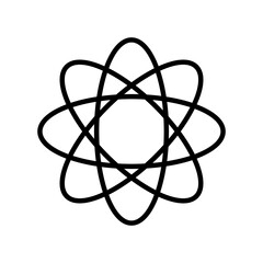 atom symbol for icon design