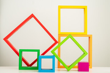 colorful wooden blocks