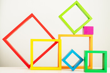 colorful wooden blocks