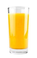 Poster Im Rahmen Glass of orange juice isolated on transparent background. Png © seralex