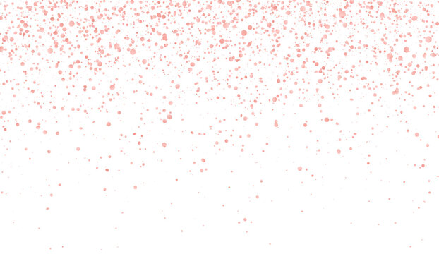 Rose Gold Glitter Confetti Isolated PNG