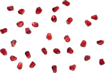 PNG. Pomegranate berries isolated on transparent background