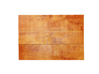 Wooden sign board isolated transparent png. Dark rectangular billboard made of planks.