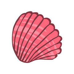 Seashells set. Snail sea shell. Marine underwater twisted seashell. Spiral shape. Undersea mollusc. Animal and wildlife. Cartoon art illustration isolated on white background. Vector sketch