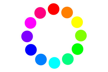 色相環のイラスト(png)