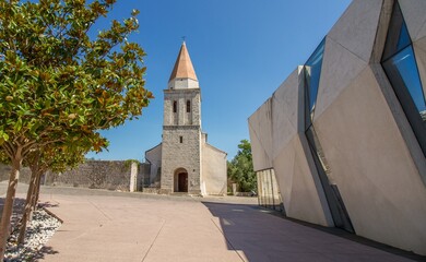 Roman-catholic church of Krk (capital) at the island of Krk, Croatia