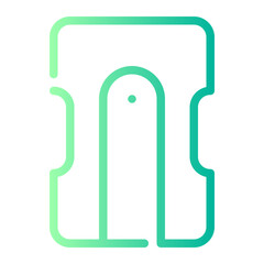 pencil sharpener gradient icon