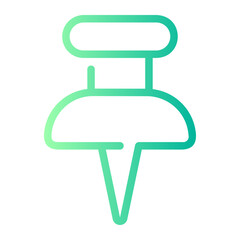 push pin gradient icon