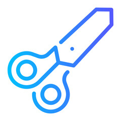 scissors gradient icon