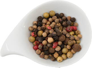 Gewürze Pfeffer als Freisteller png auf Transparenten Hintergrund freigestellt