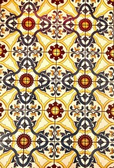 vintage tile pattern with flowers