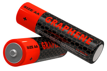 Generic AA Batteries. 3D Rendering 