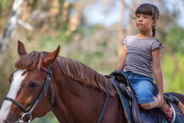 Girl with horse