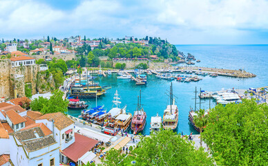 Fototapeta premium The tourist destinations in Antalya, Turkey