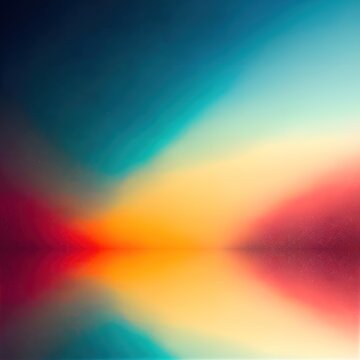 Technicolor background design with a haze of sunset reflections on the water