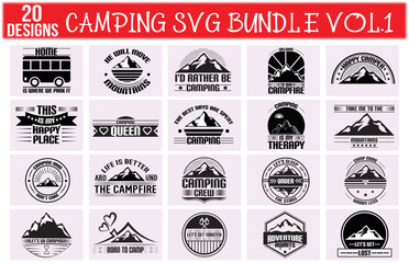 camping svg bundle vol.1