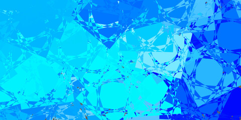 Light BLUE vector pattern with polygonal shapes.