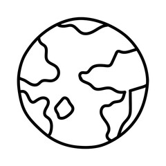 Hand drawn doodle icon - globe