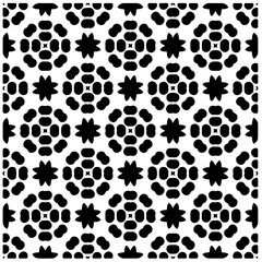 seamless pattern.Simple stylish abstract geometric background. Monochrome Picture. Black and white color. Design for decor, prints, textile or wrapping.Design element for prints. 