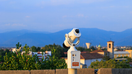 view of the city from the castle of Udine