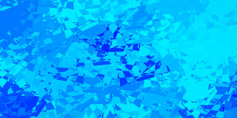 Fototapeta na wymiar Light BLUE vector background with polygonal forms.