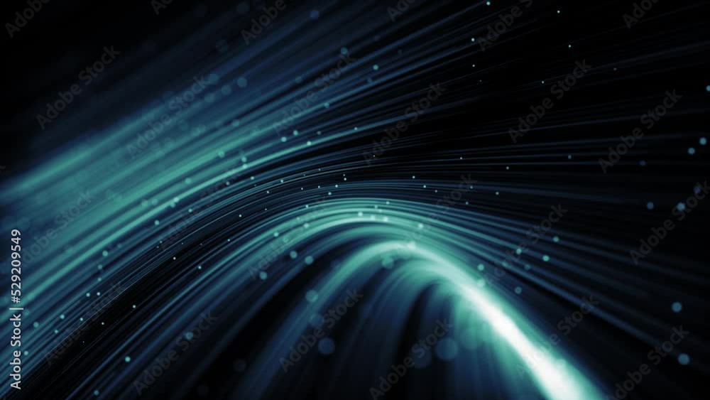 Poster abstract flowing digital lines background/ abstract flowing digital lines background/ 4k animation o