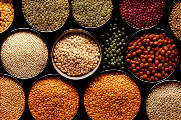 legumes pattern with circles