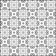 
 Vector pattern with symmetrical elements . Repeating geometric tiles from striped elements.