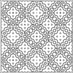  Vector pattern with symmetrical elements . Repeating geometric tiles from striped elements.