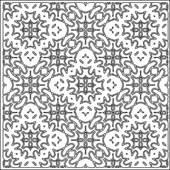  Vector pattern with symmetrical elements . Repeating geometric tiles from striped elements.