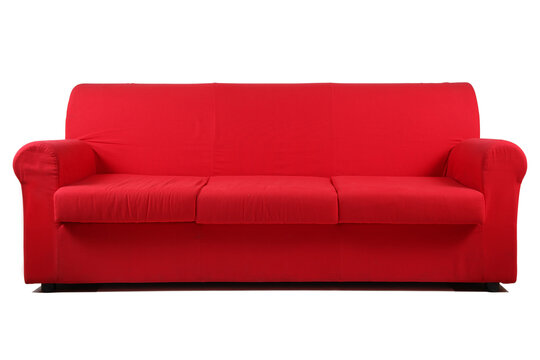 red sofa