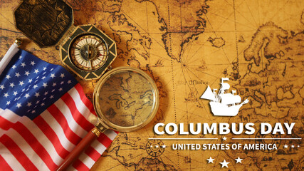 National USA holiday . COLUMBUS DAY.