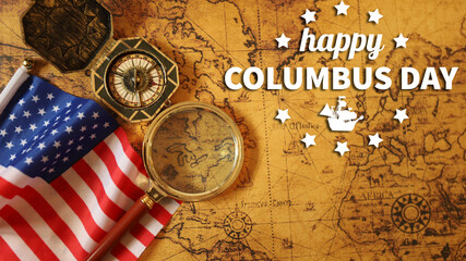 National USA holiday . COLUMBUS DAY.