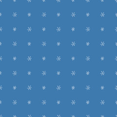 Seamless snowflakes pattern. Snowflakes background. Doodle illustration with snowflakes