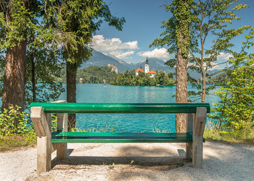Bank am Bleder See