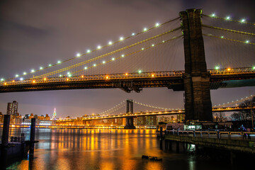 Fototapeta premium city bridge at night