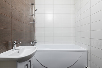 Empty white room without decoration and renovation