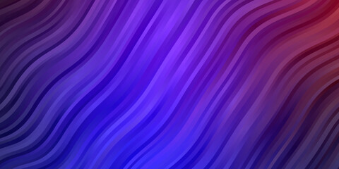 Fototapeta premium Light Blue, Red vector backdrop with curves.
